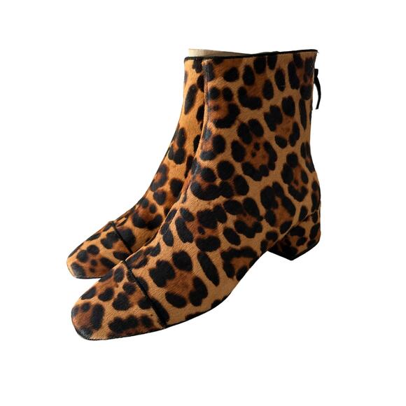 J.Crew Haircalf Pointy Toe Sadie Boot - Fierce Leopard Print - SZ 5.5 MSRP $225 - Picture 5 of 6